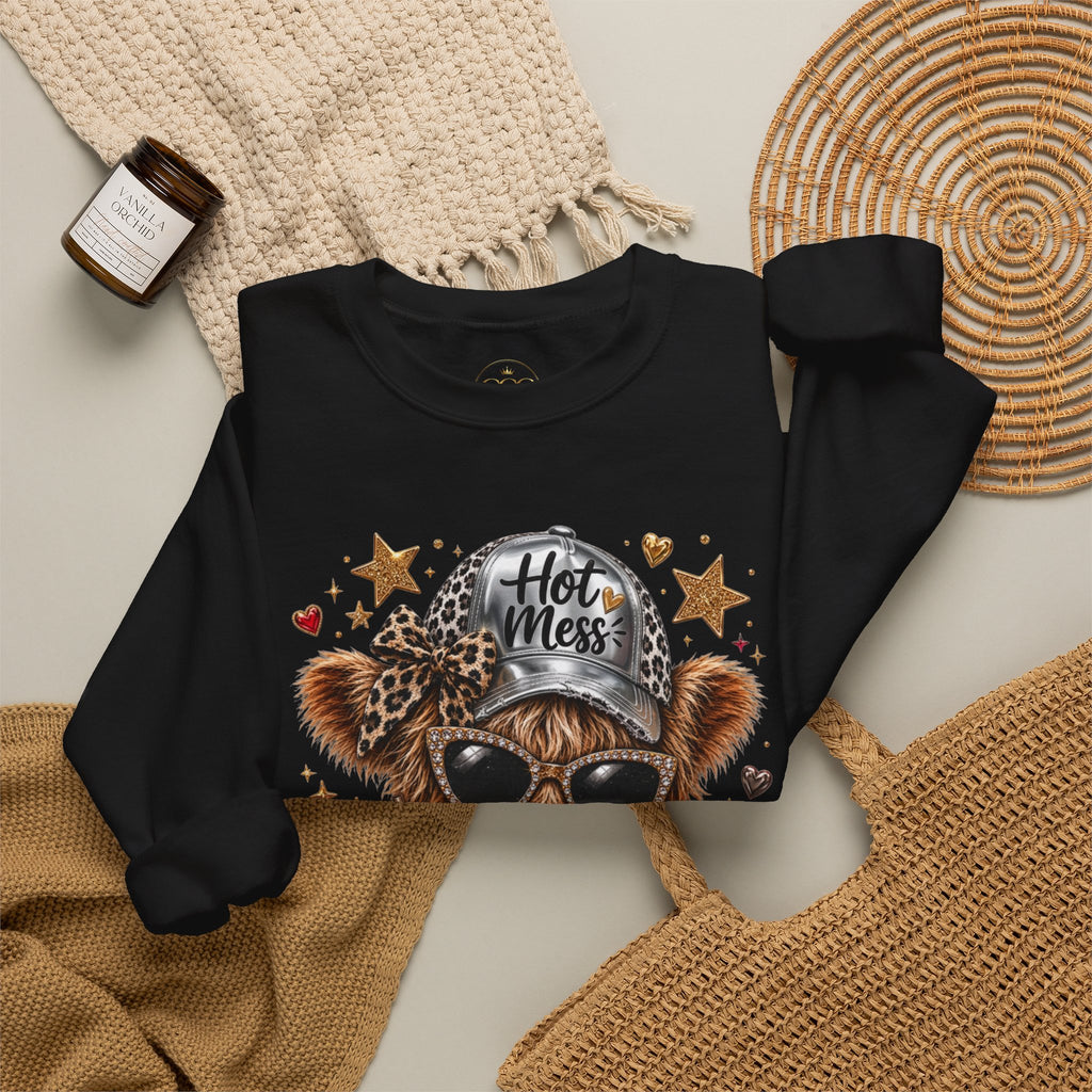 Leopard Cow Fall Crewneck Sweatshirt