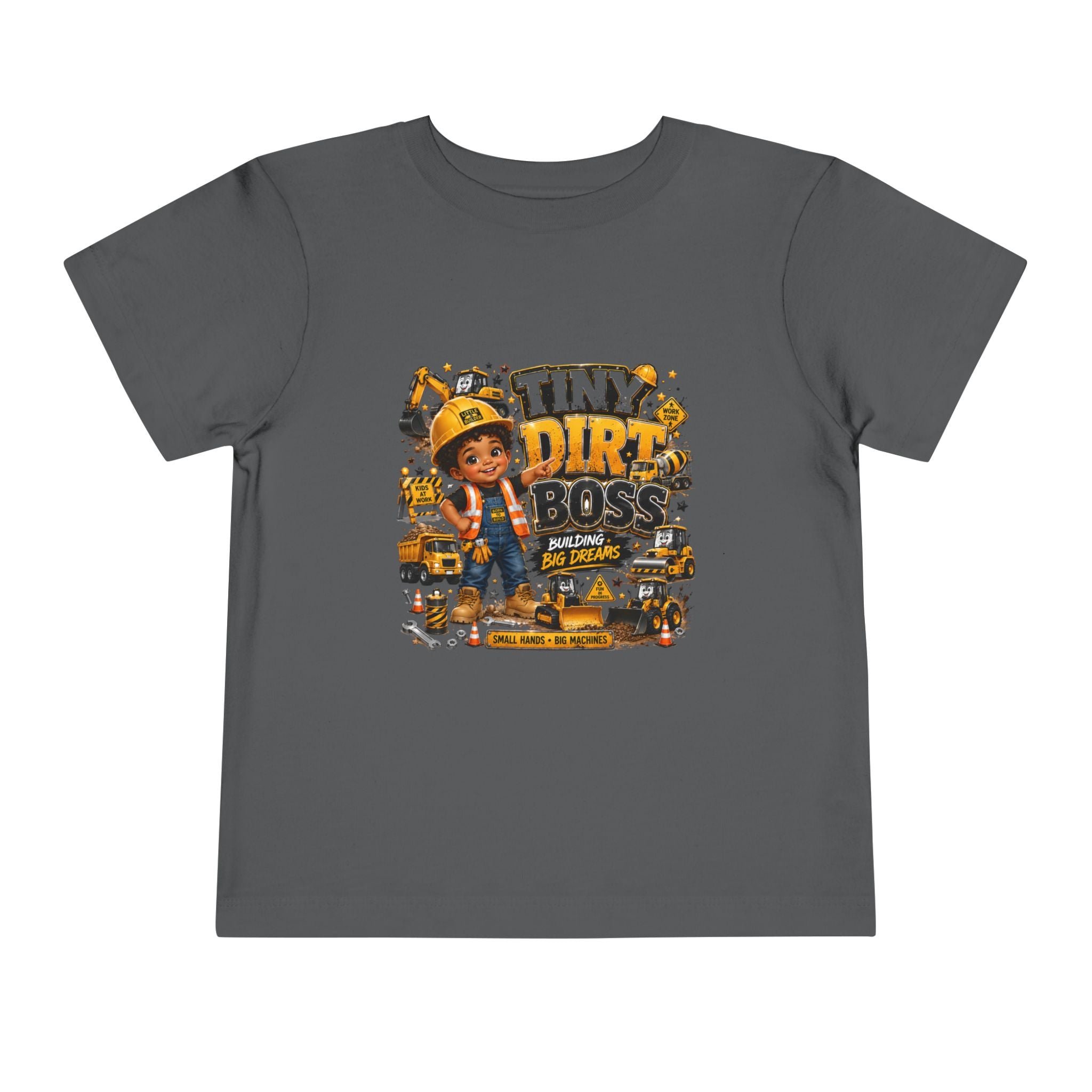 Tiny Dirt Boss Toddler Tee — Construction Crew Shirt for Kids