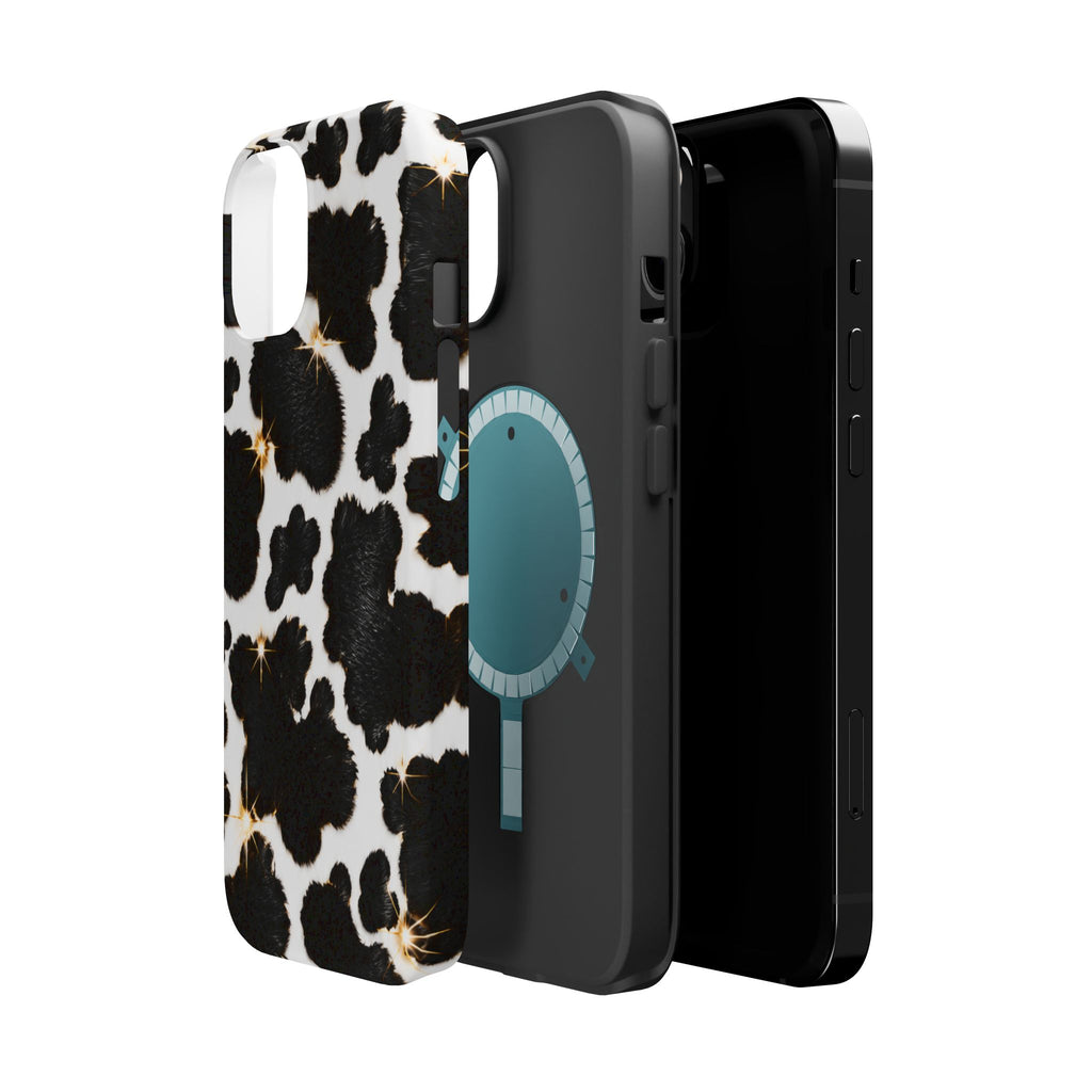 Cow Print Magnetic Impact-Resistant Phone Case