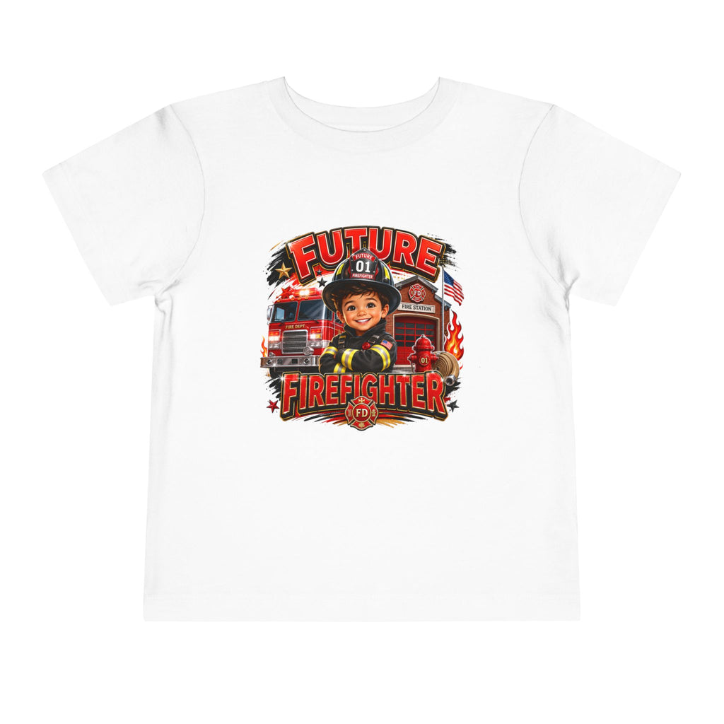 Future Firefighter Toddler Tee - Cute Firetruck Graphic Kids Shirt