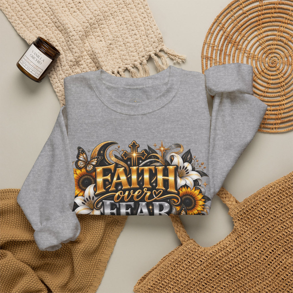 Faith Over Fear Sweatshirt | Believe Beyond What You Can See