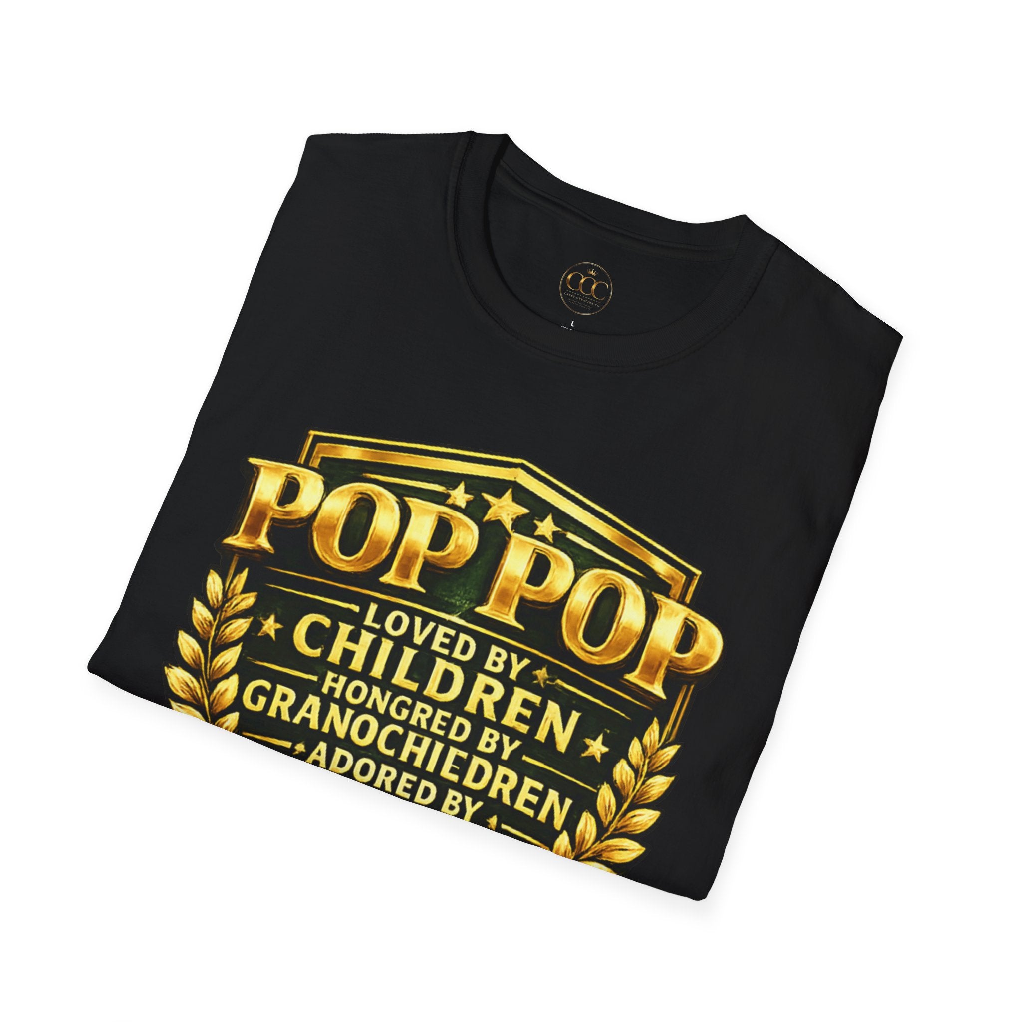 🏆 Pop Pop Loved by Children Grandchildren Great Grandchildren T-Shirt