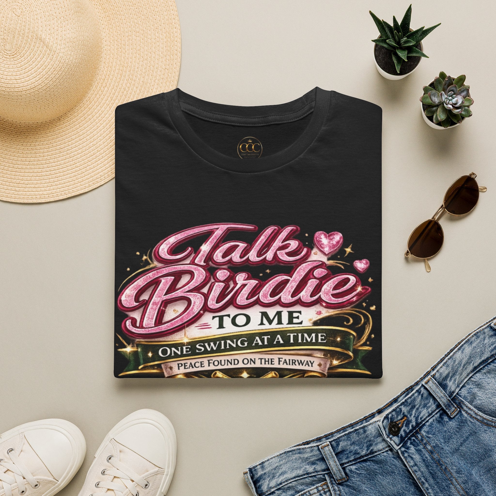 ⛳ Talk Birdie To Me Funny Golf Shirt for Women