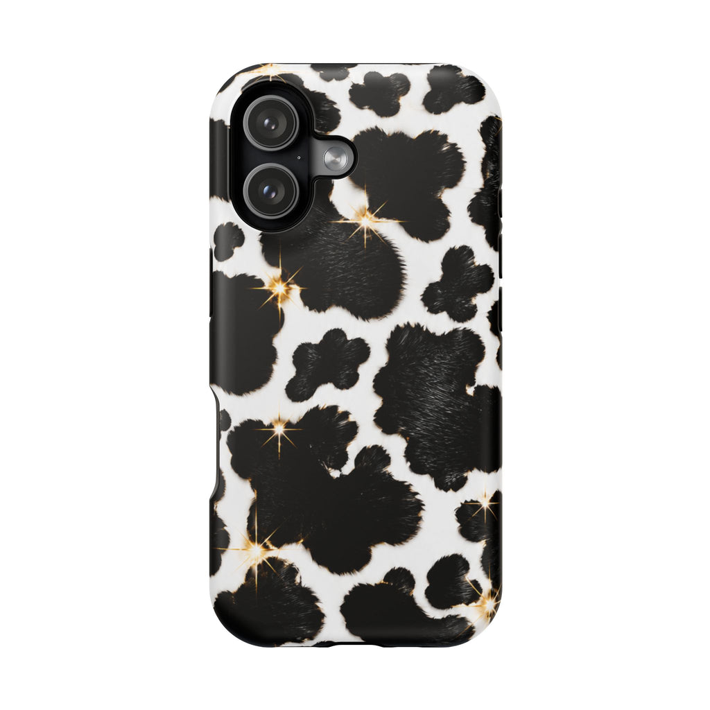 Cow Print Magnetic Impact-Resistant Phone Case