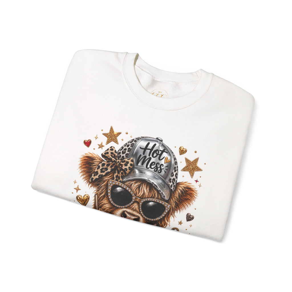 Leopard Cow Fall Crewneck Sweatshirt