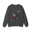 Zip-Open Horror Mask Sweatshirt — Scream-Inspired Graphic Crewneck