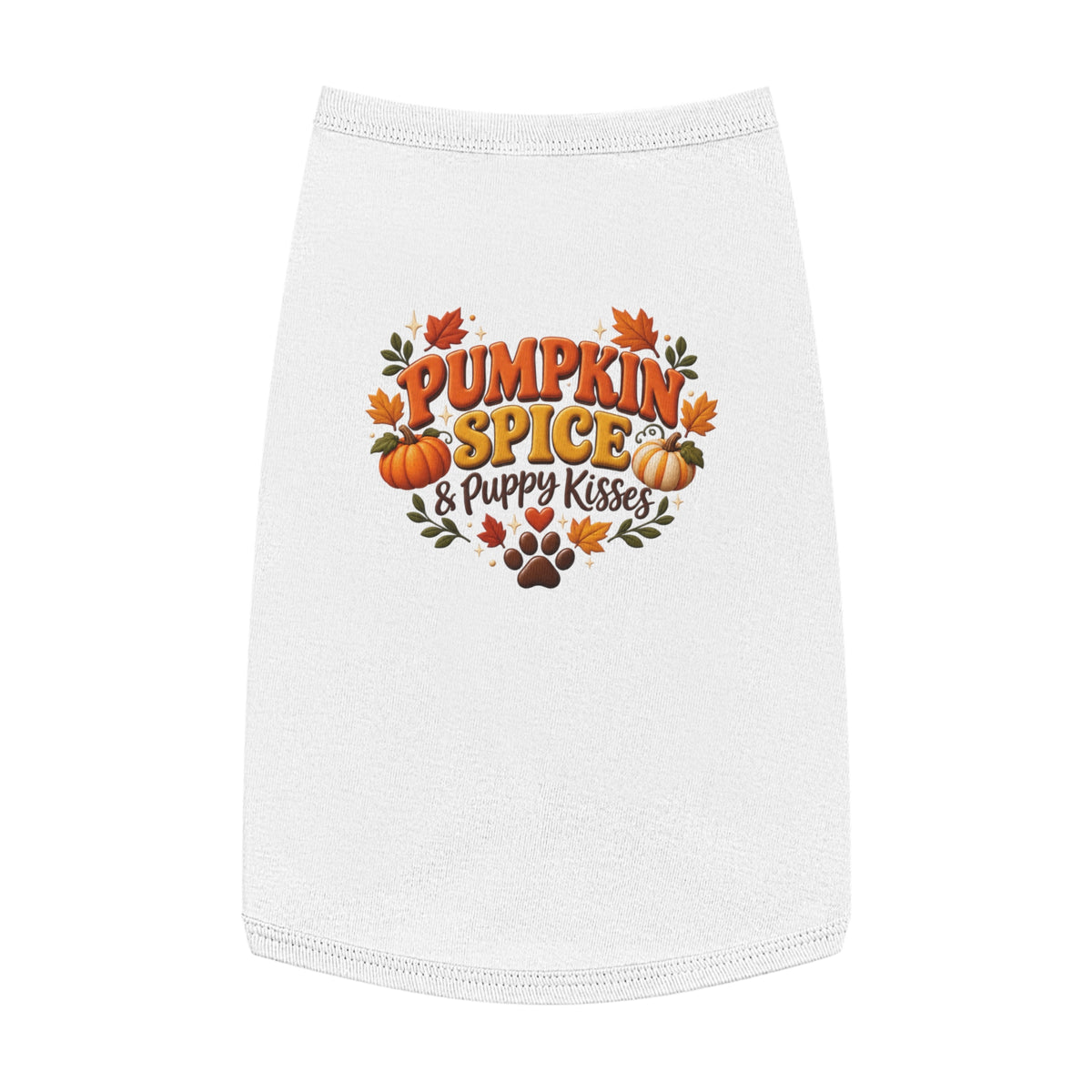 Pumpkin Spice & Puppy Kisses Dog Pet Tank
