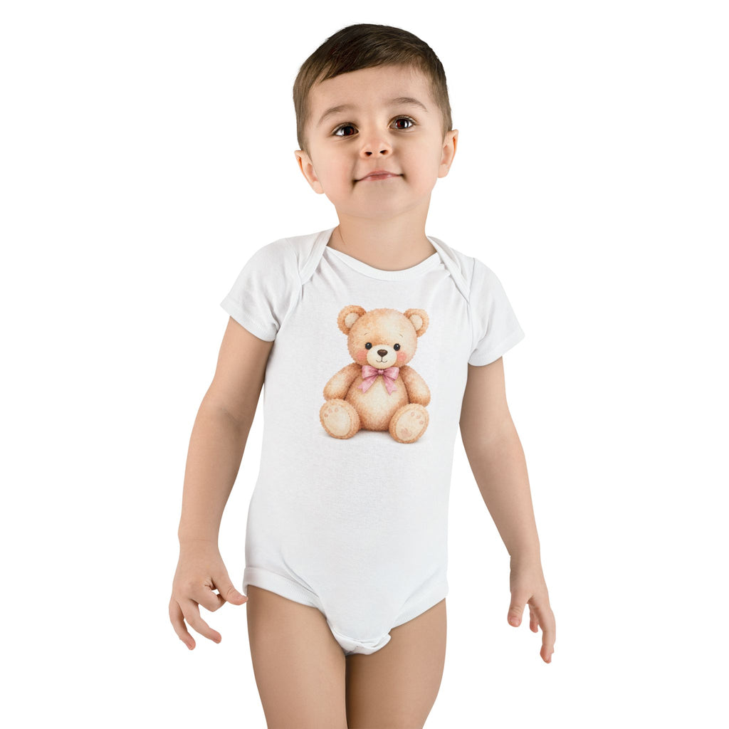 Teddy Bear-Baby Short Sleeve Onesie®