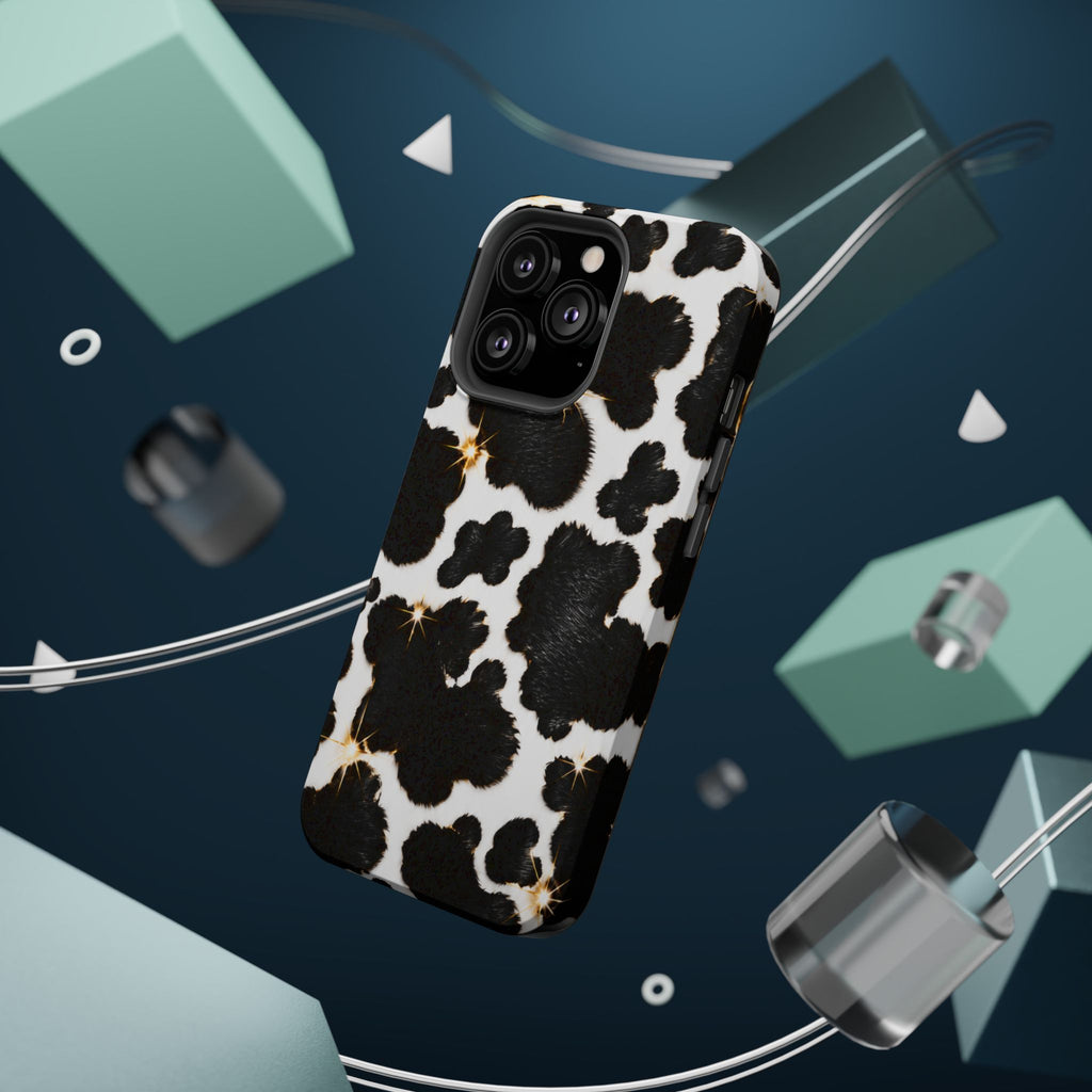 Cow Print Magnetic Impact-Resistant Phone Case