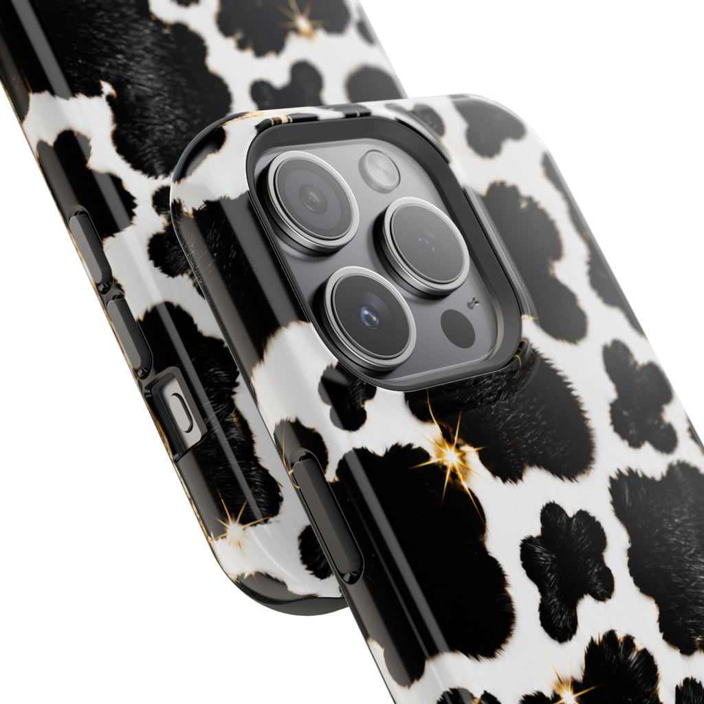 Cow Print Magnetic Impact-Resistant Phone Case