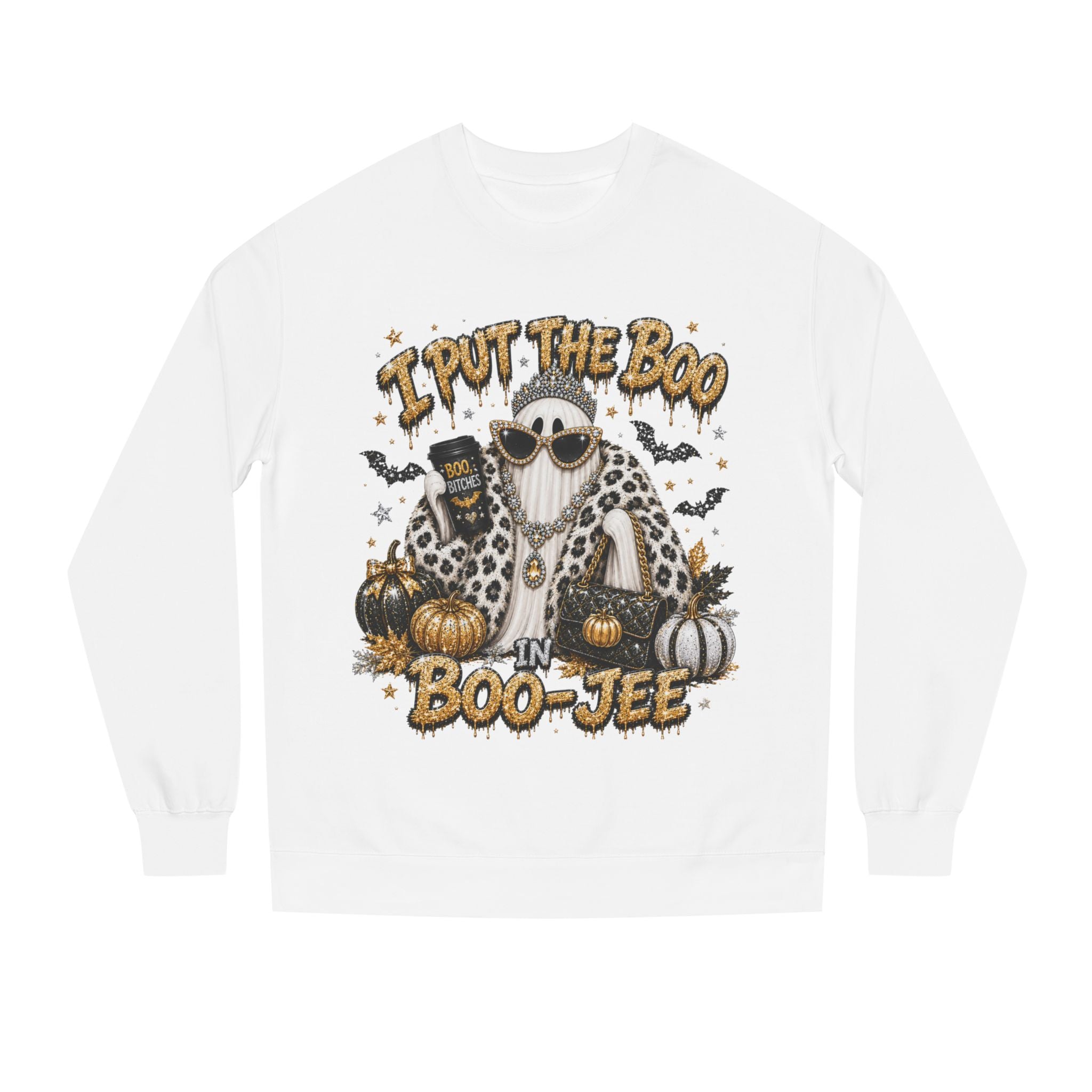 I Put the Boo in Boo-Jee Halloween Sweatshirt | Sassy Ghost Crewneck