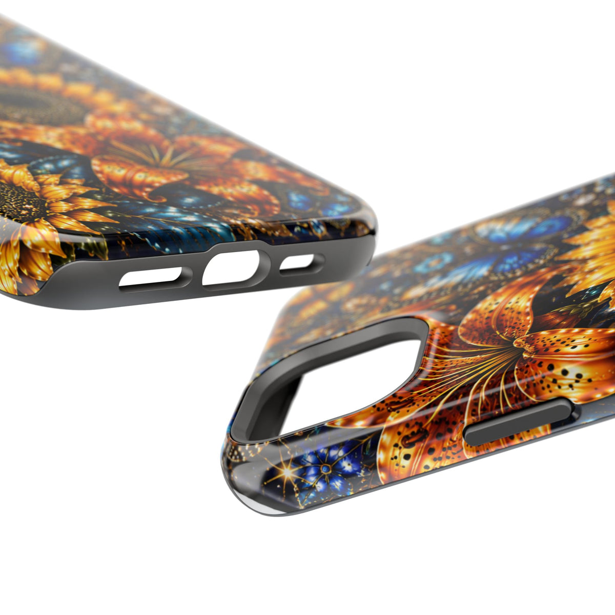 Sunflower & Blue Butterfly Magnetic Impact Phone Case