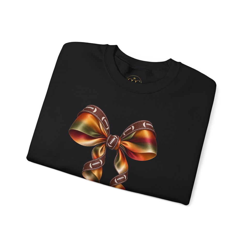 Ribbon Bow Crewneck Sweatshirt — Elegant Gradient Gift Bow Design
