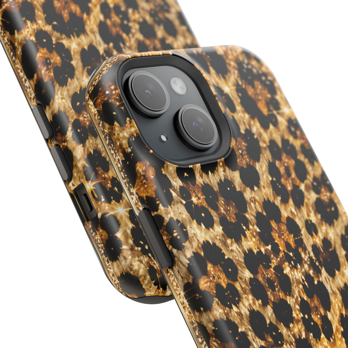 Leopard Print Magnetic Impact-Resistant Phone Case
