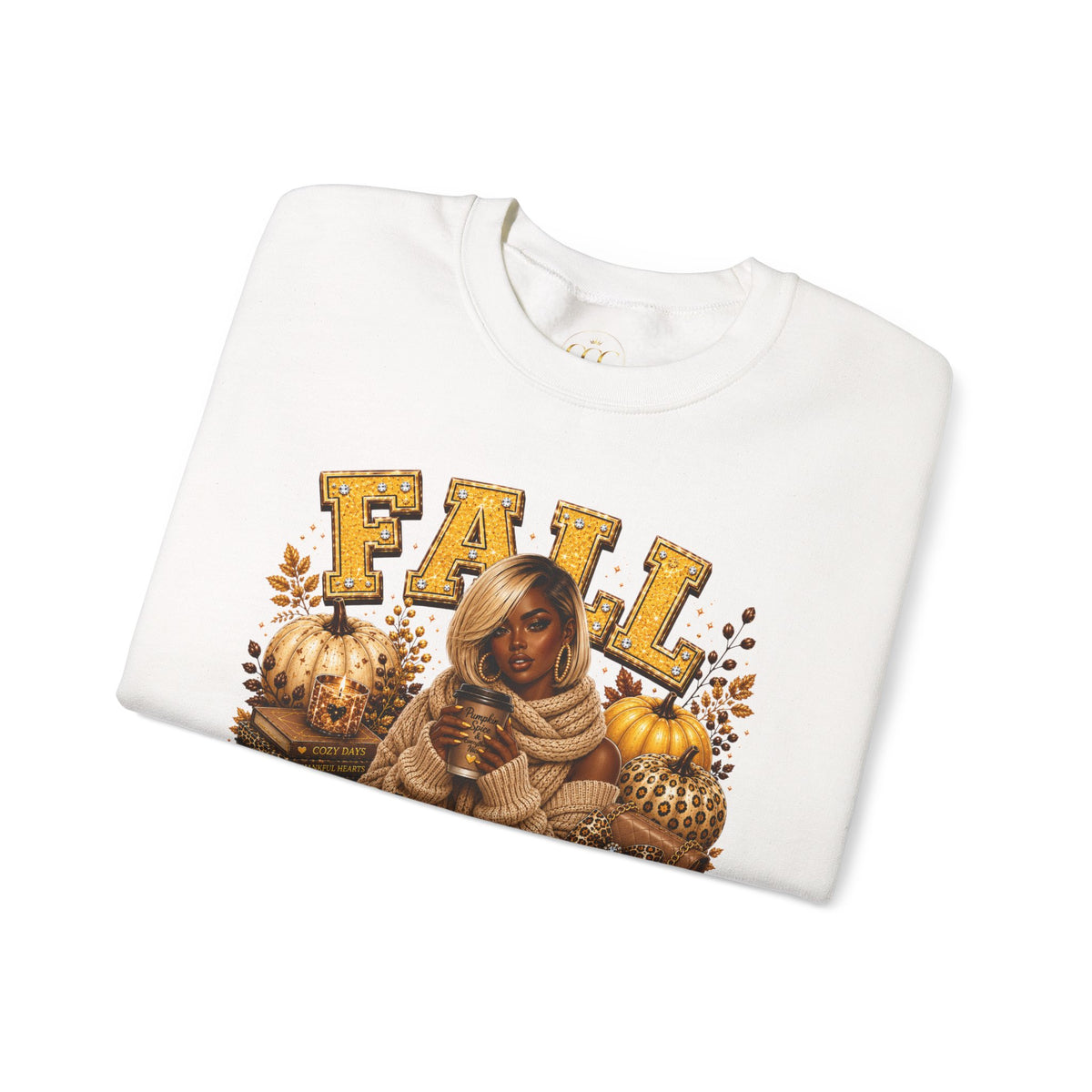 Fall Favorite Season Sweatshirt — Autumn Pumpkin & Sunflower Crewneck