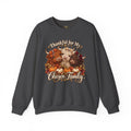 Thankful for My Chosen Family Highland Cow Sweatshirt