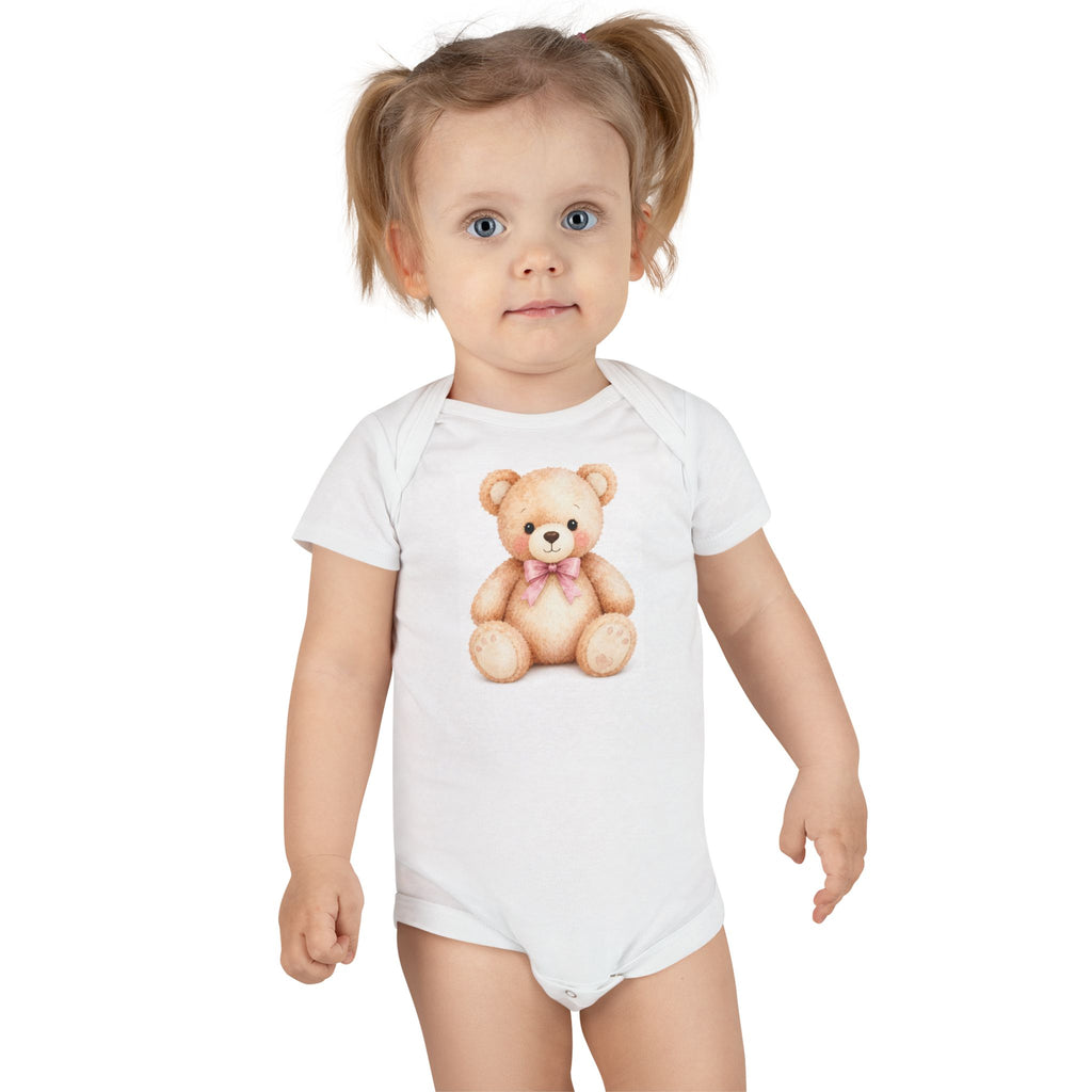 Teddy Bear-Baby Short Sleeve Onesie®