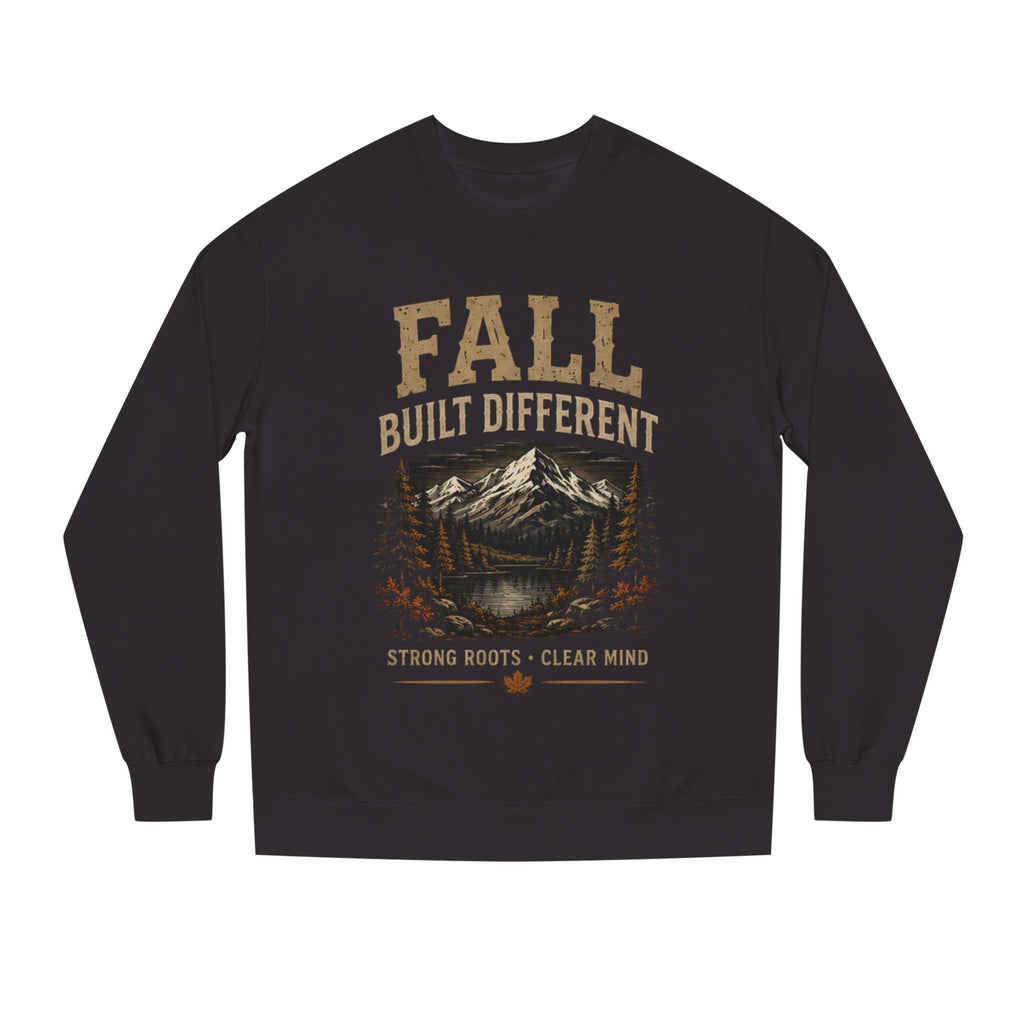 Fall Built Different Sweatshirt | Men's Strong Roots Clear Mind Crewneck