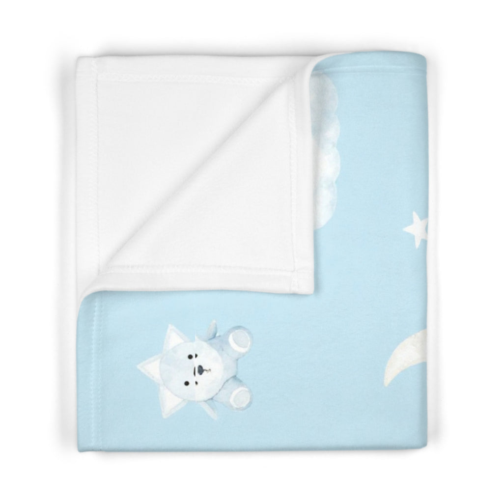 Baby Boy Teddy Bear -Soft Fleece Baby Blanket