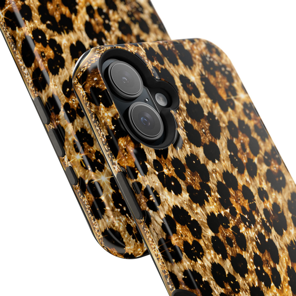 Leopard Print Magnetic Impact-Resistant Phone Case