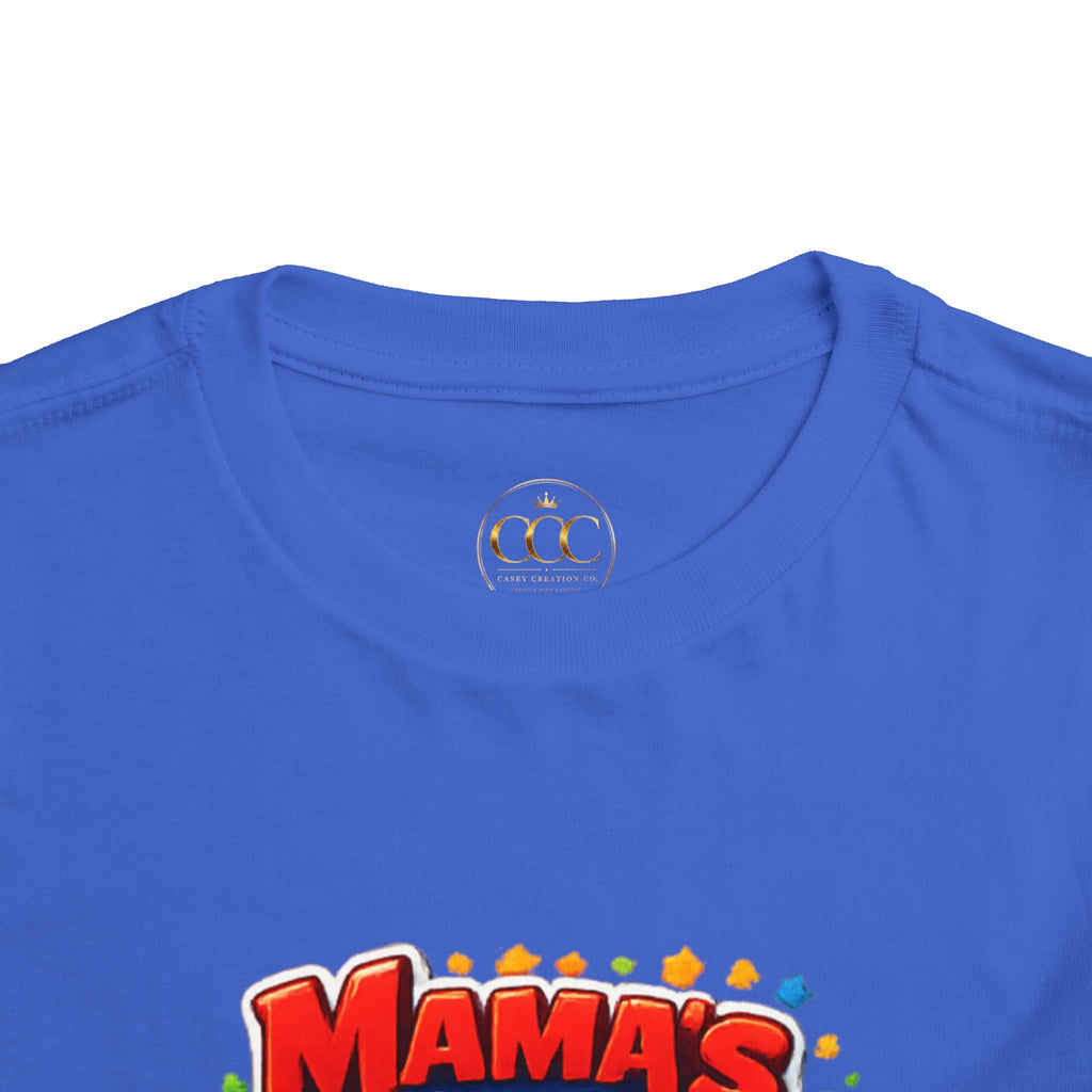 Mama's Little Man Toddler Tee – Cute Construction Trucks Baby Shirt
