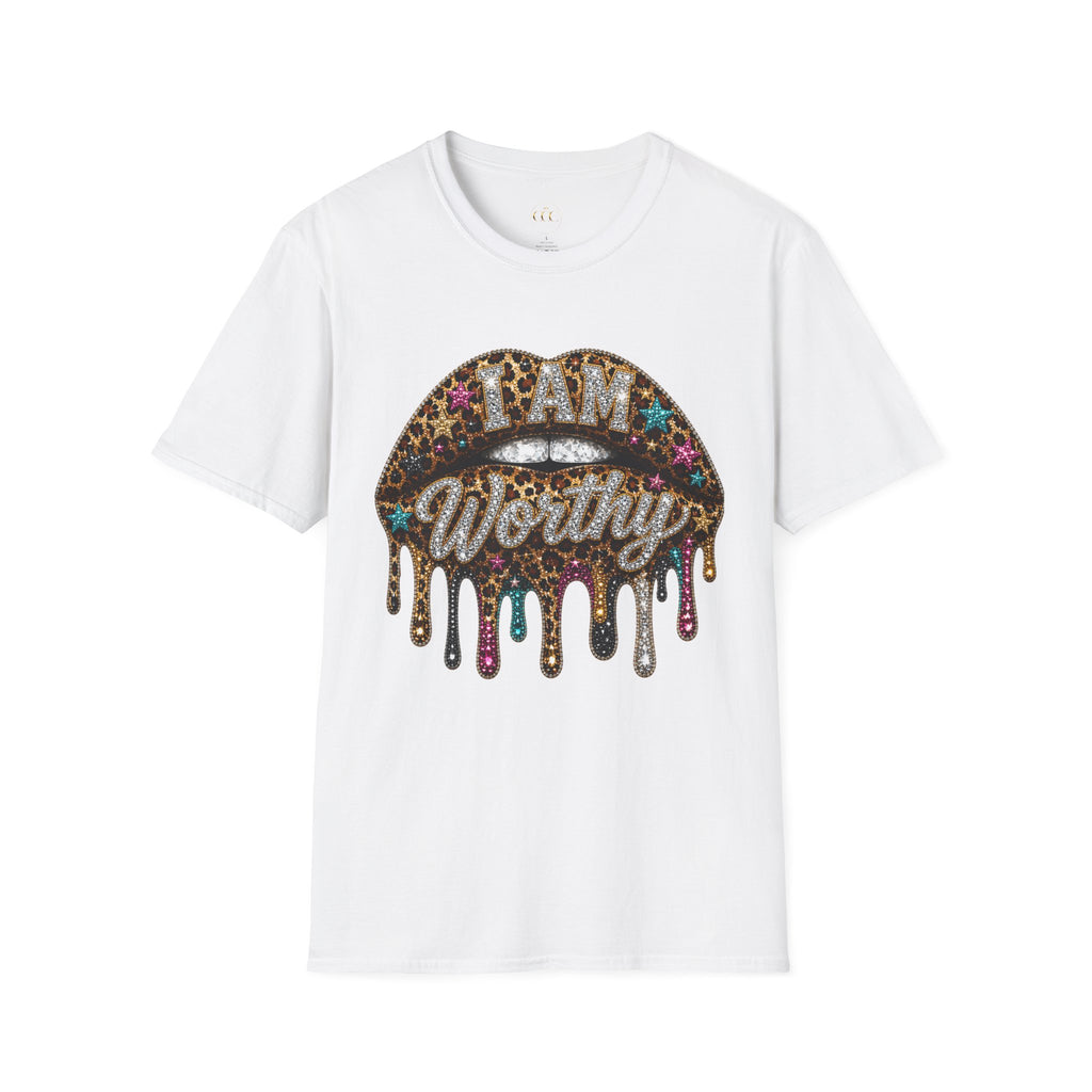 I Am Worthy Drip Lips Graphic Tee