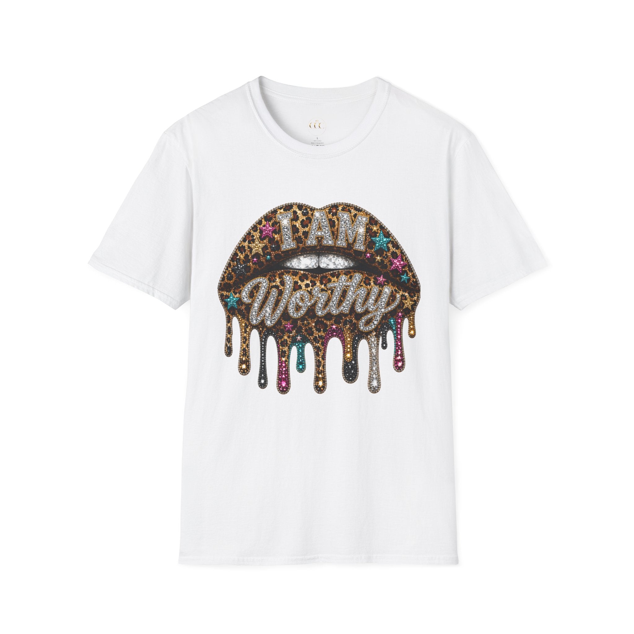 I Am Worthy Drip Lips Graphic Tee