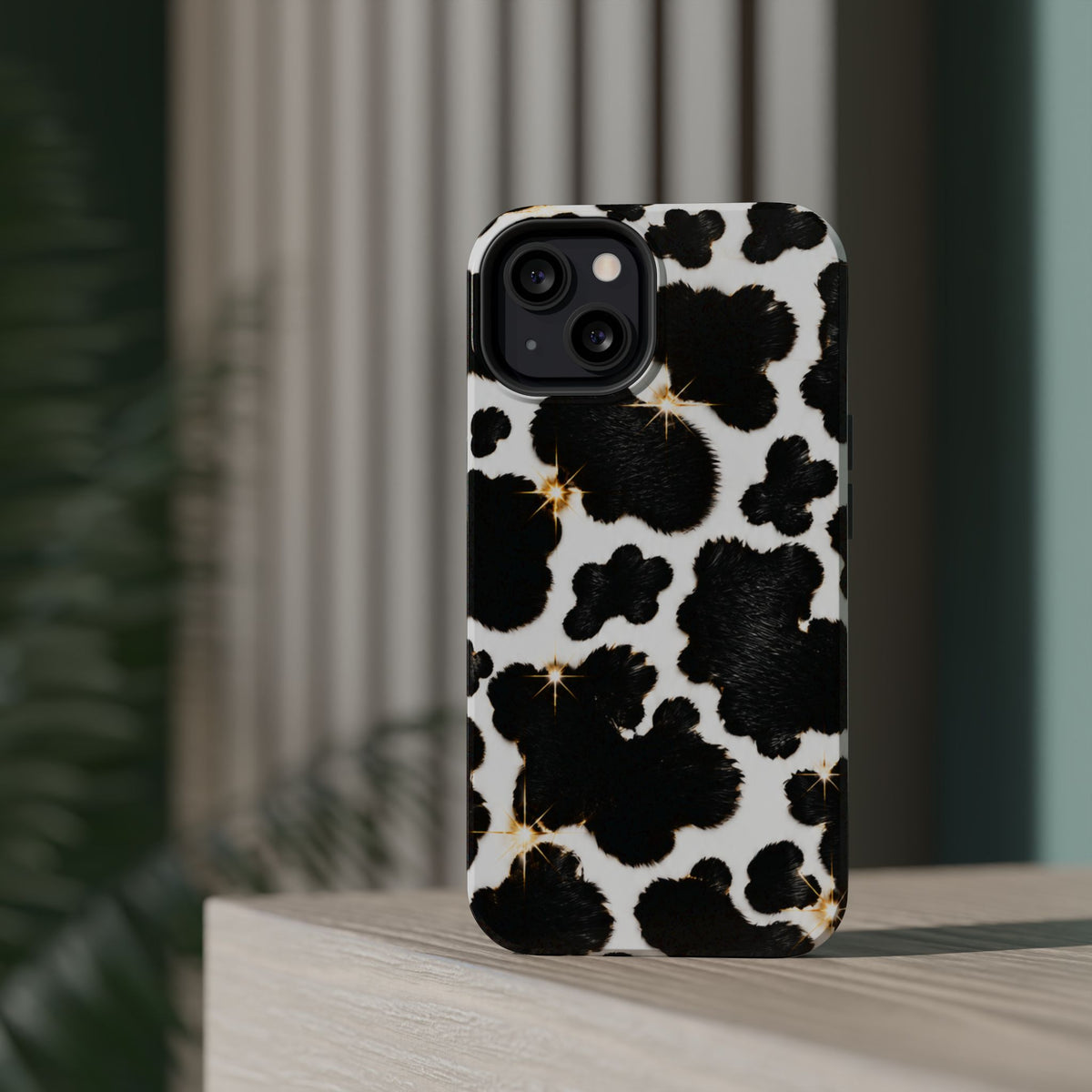 Cow Print Magnetic Impact-Resistant Phone Case
