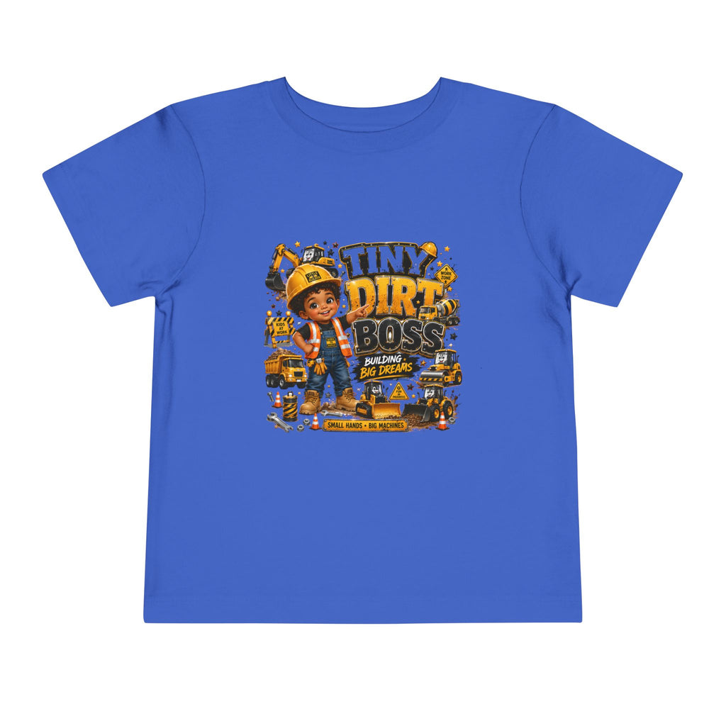 Tiny Dirt Boss Toddler Tee — Construction Crew Shirt for Kids