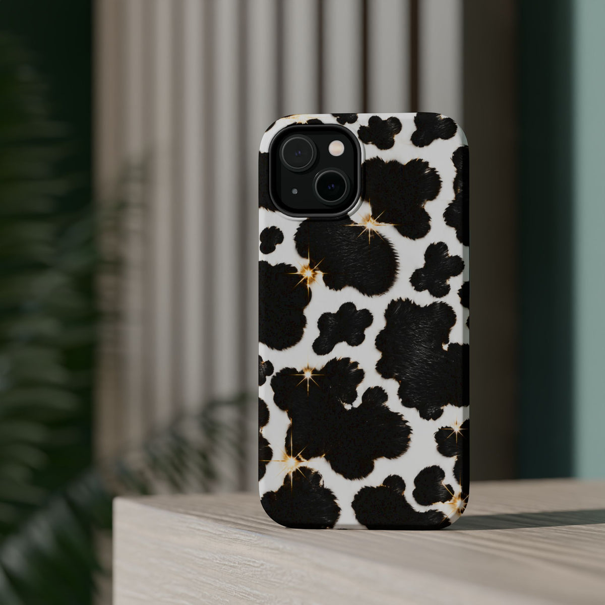 Cow Print Magnetic Impact-Resistant Phone Case