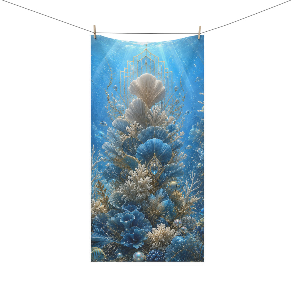 Oceanic Shell Garden Beach Towel