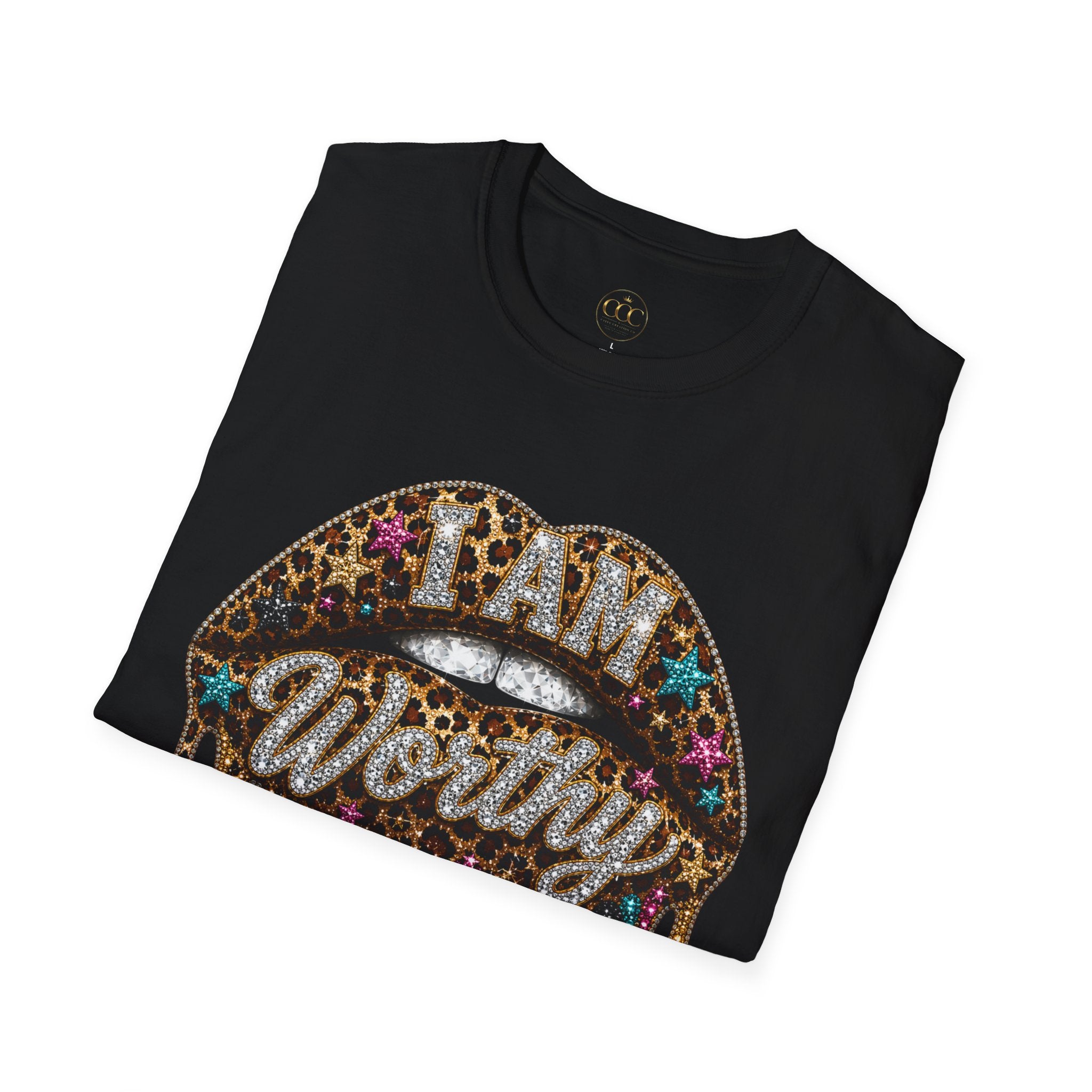 I Am Worthy Drip Lips Graphic Tee