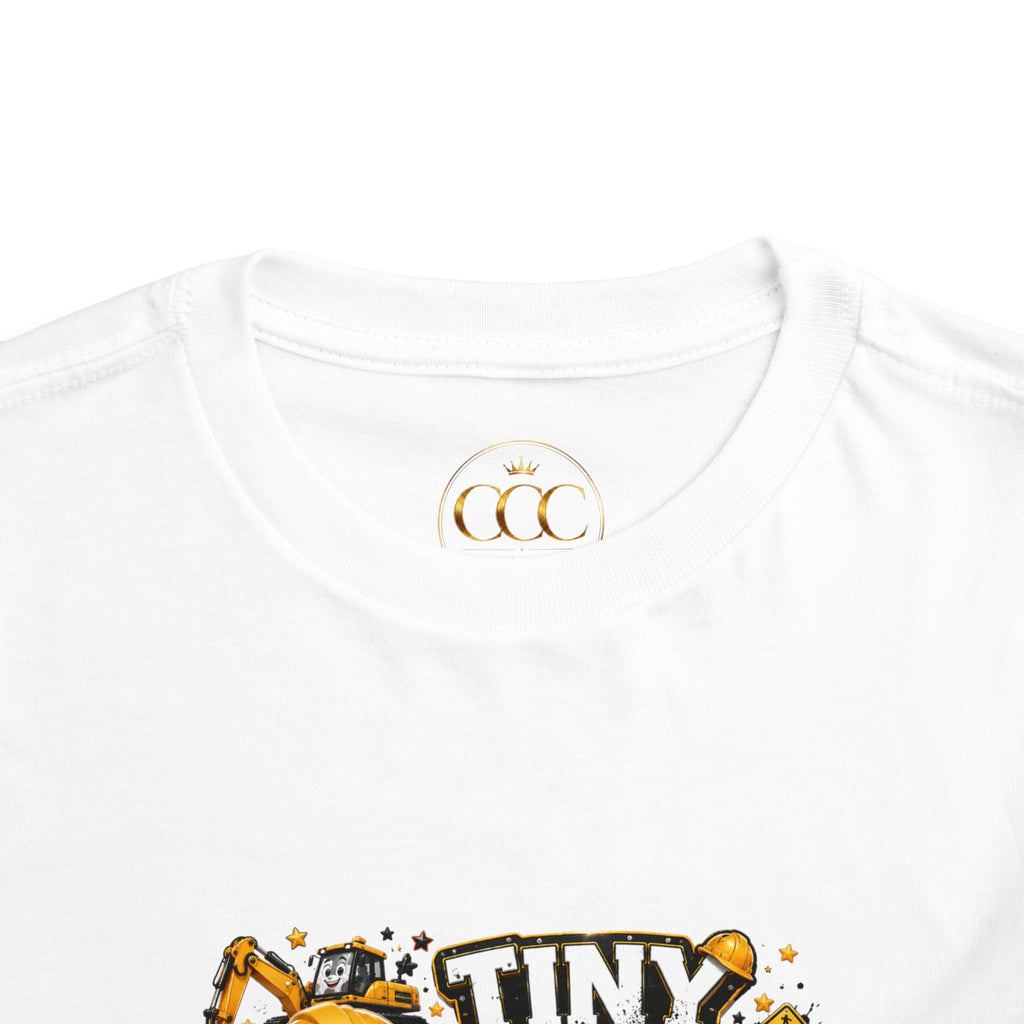 Tiny Dirt Boss Toddler Tee — Construction Crew Shirt for Kids