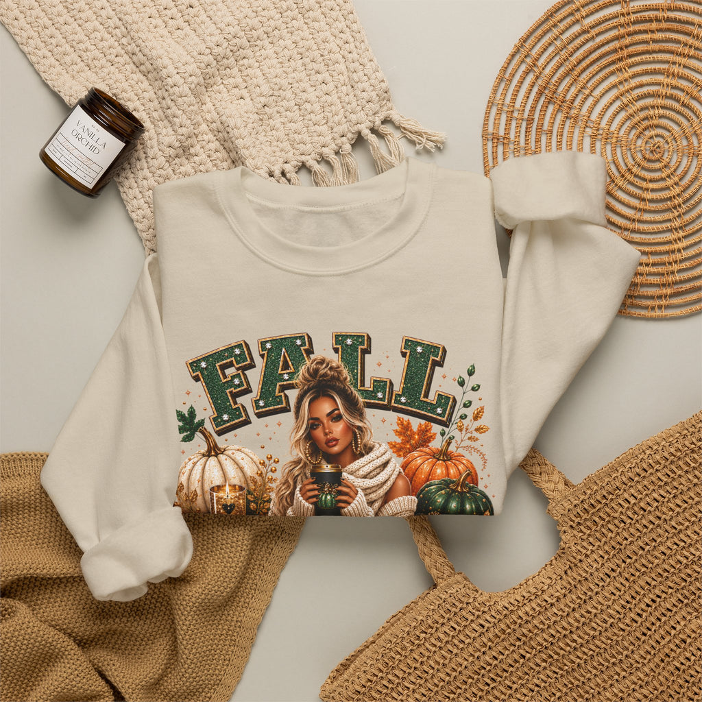 Fall Season Sweatshirt – Cozy Pumpkin Spice Crewneck