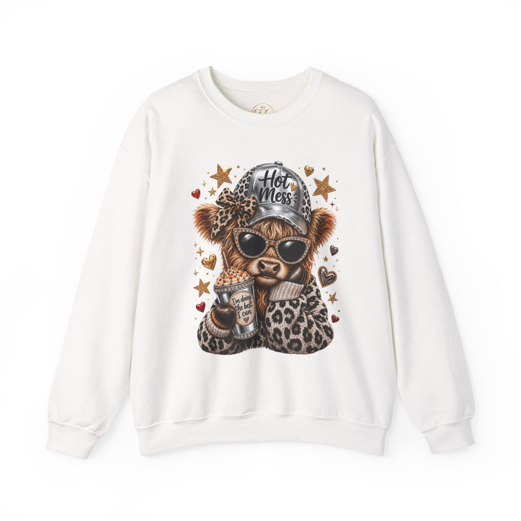 Leopard Cow Fall Crewneck Sweatshirt