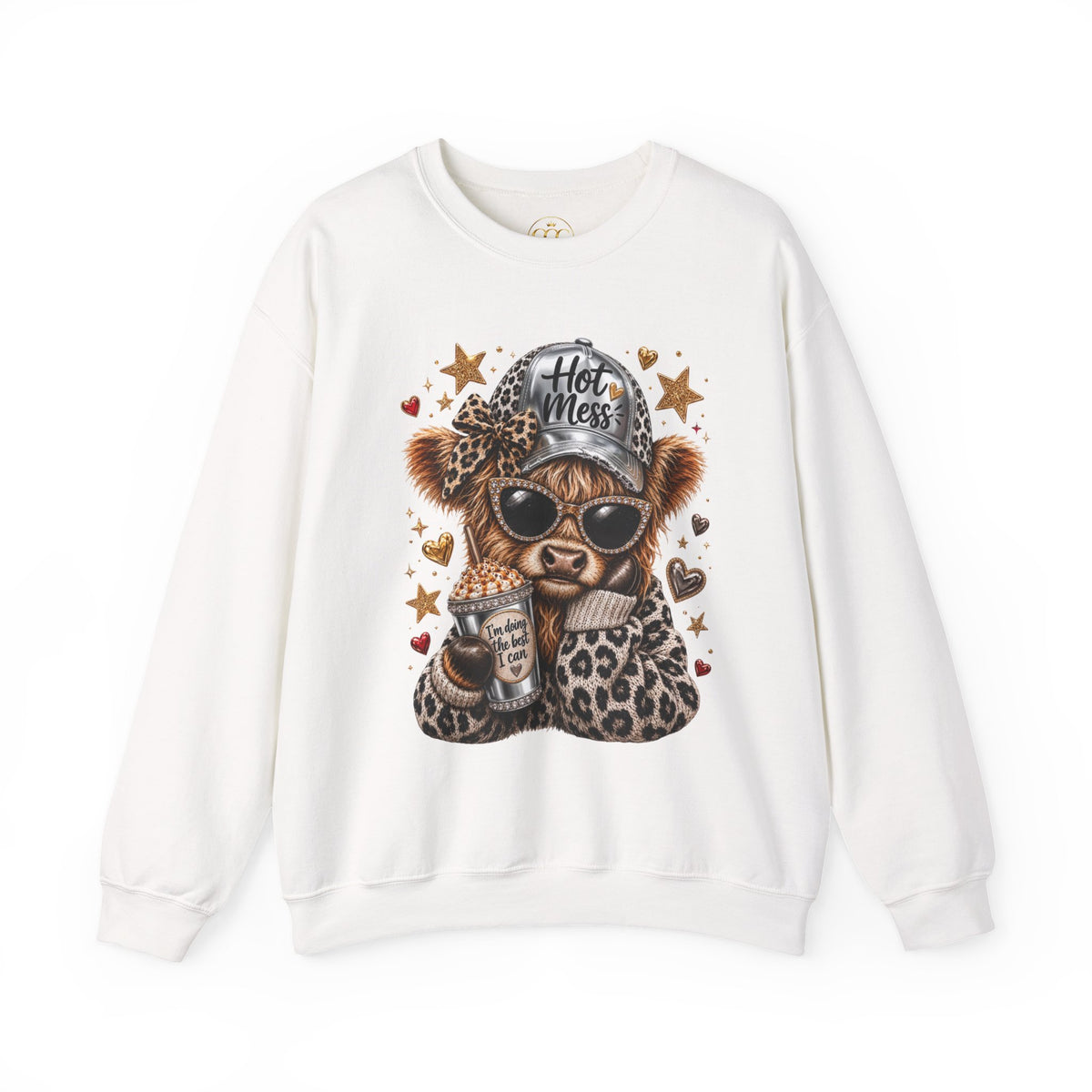 Leopard Cow Fall Crewneck Sweatshirt