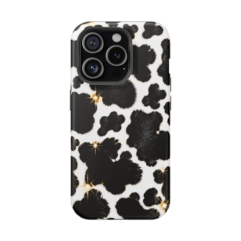 Cow Print Magnetic Impact-Resistant Phone Case