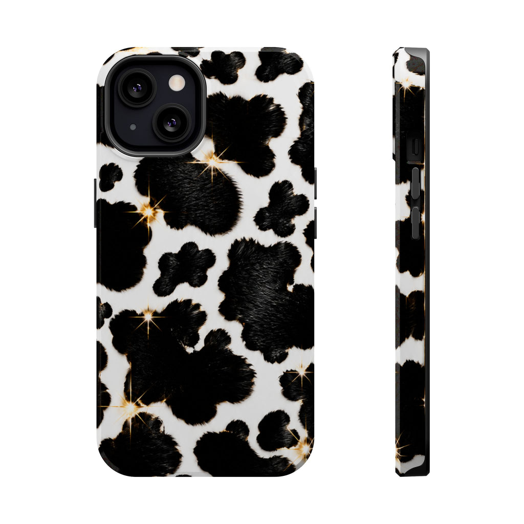 Cow Print Magnetic Impact-Resistant Phone Case