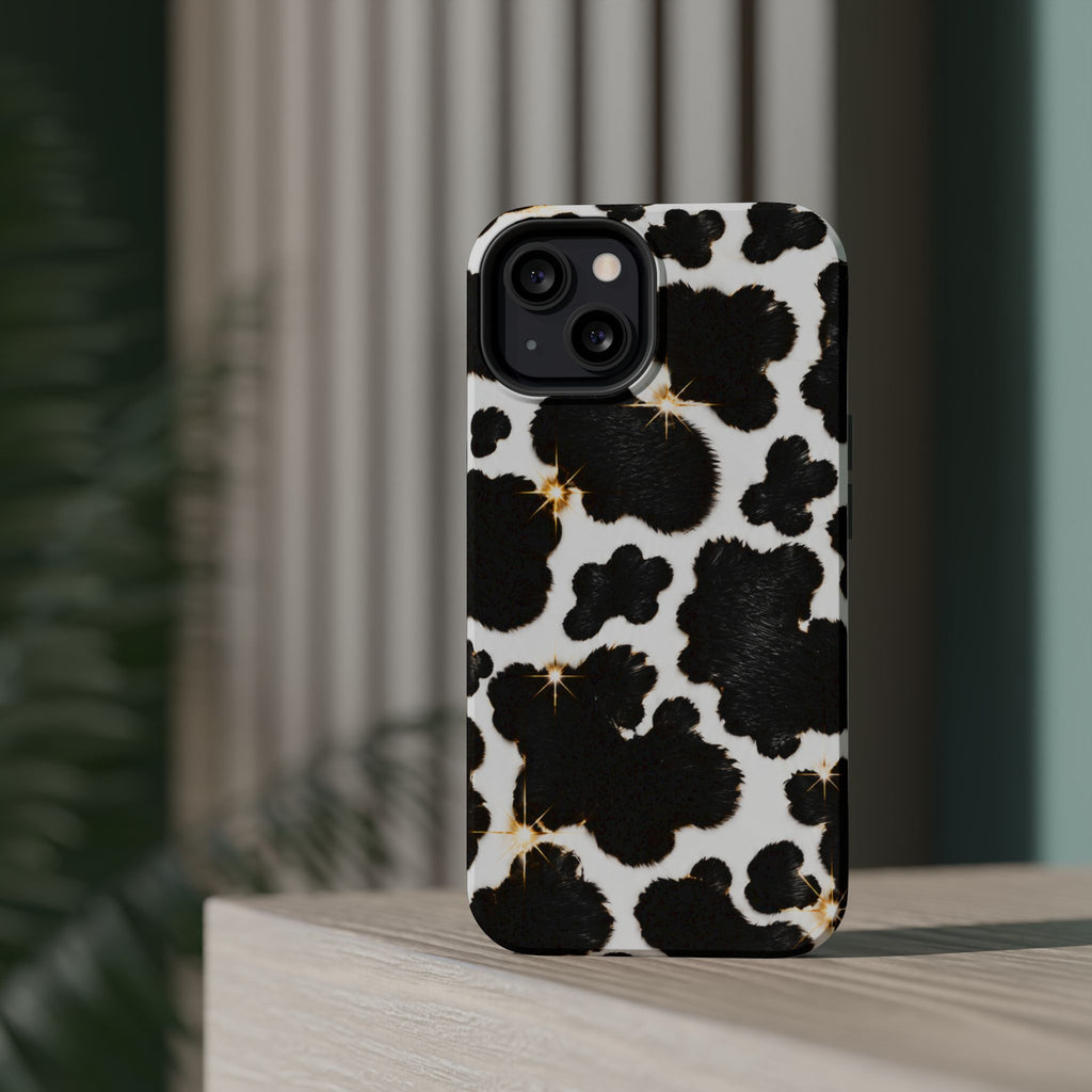Cow Print Magnetic Impact-Resistant Phone Case