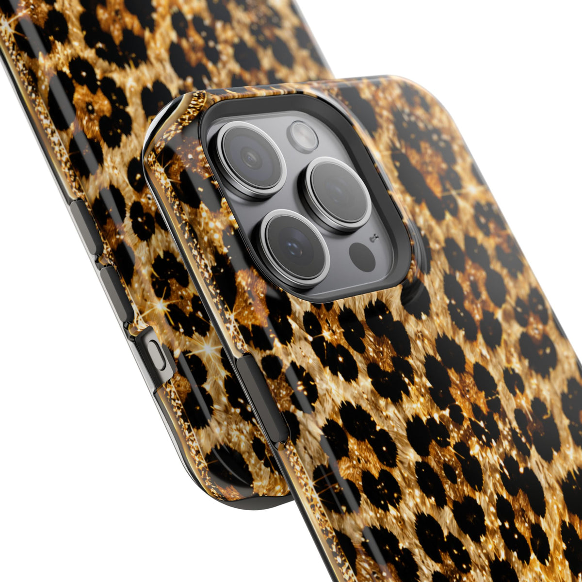 Leopard Print Magnetic Impact-Resistant Phone Case