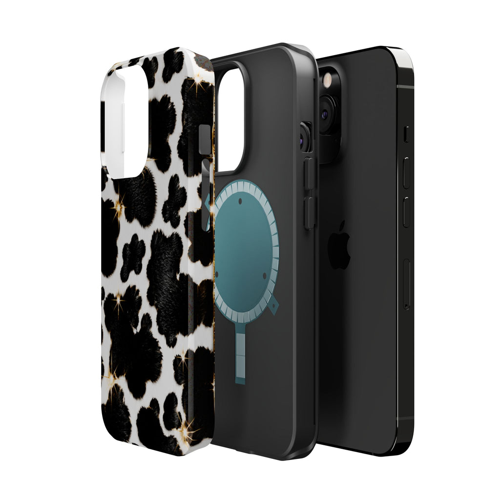 Cow Print Magnetic Impact-Resistant Phone Case