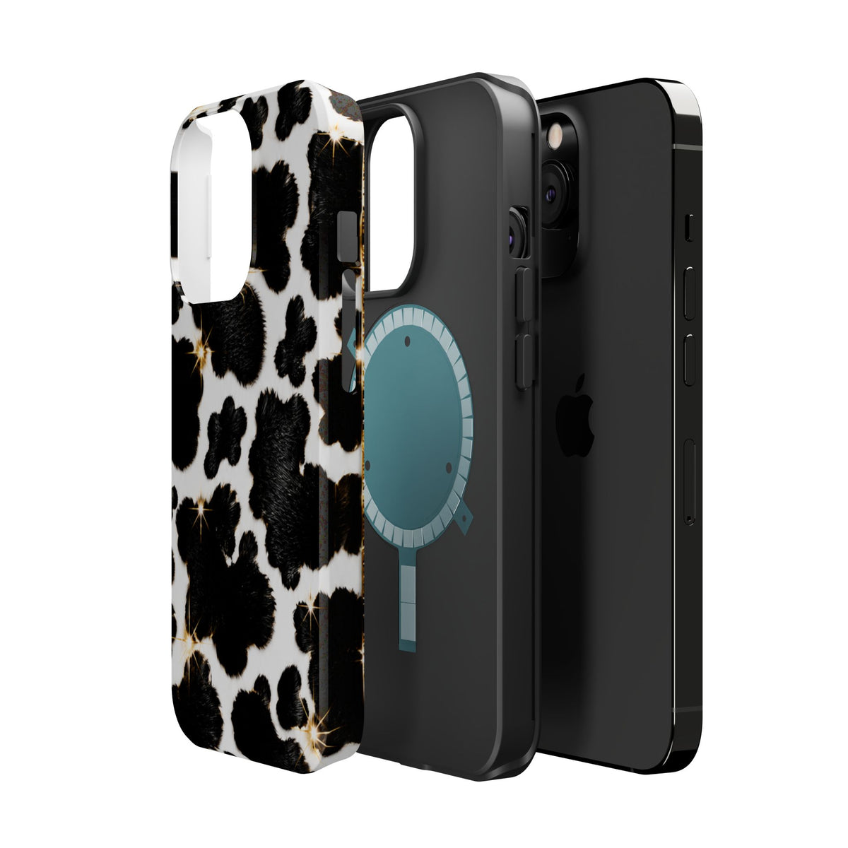 Cow Print Magnetic Impact-Resistant Phone Case