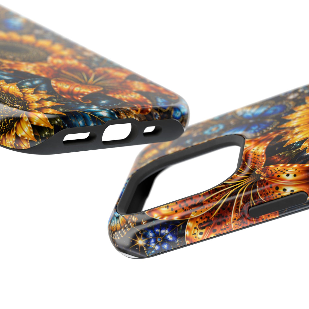 Sunflower & Blue Butterfly Magnetic Impact Phone Case