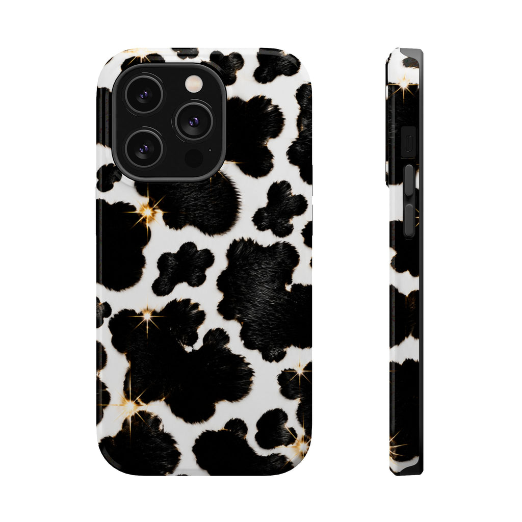 Cow Print Magnetic Impact-Resistant Phone Case