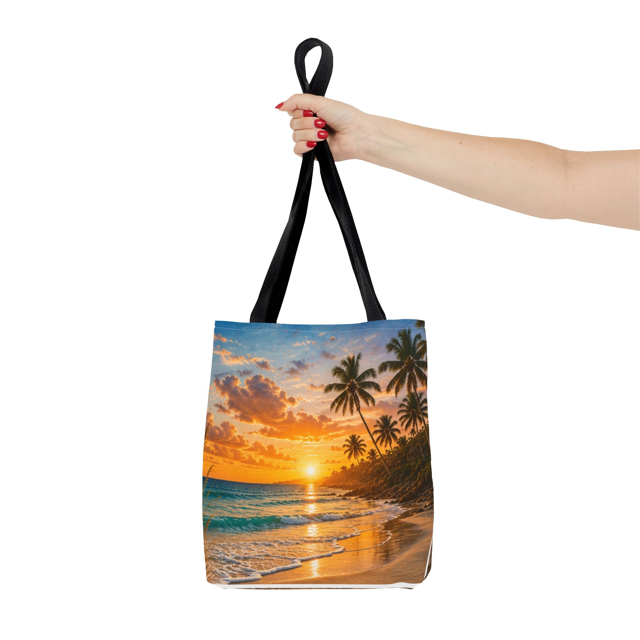 Leave Your Worries In The Sand | AOP Tote Bag | Coastal Serenity Collection