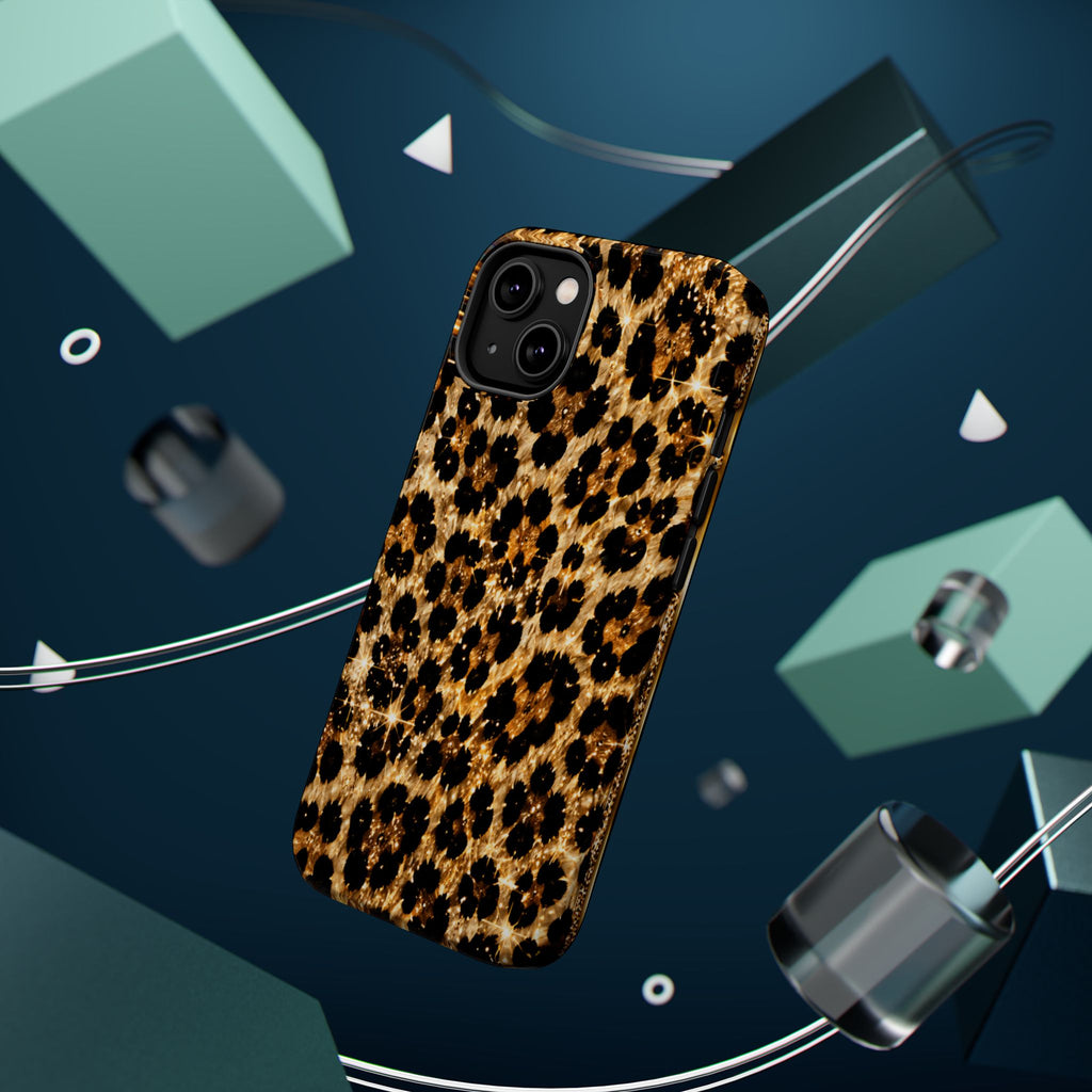 Leopard Print Magnetic Impact-Resistant Phone Case
