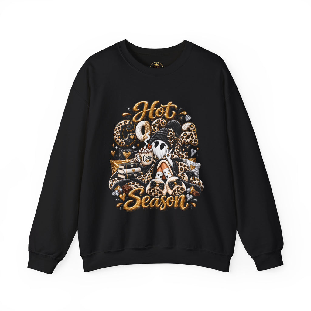 Hot Cocoa Season Ghost Sweatshirt | Cozy Fall Crewneck