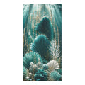 Ocean Teal Seashell Bath  Towel