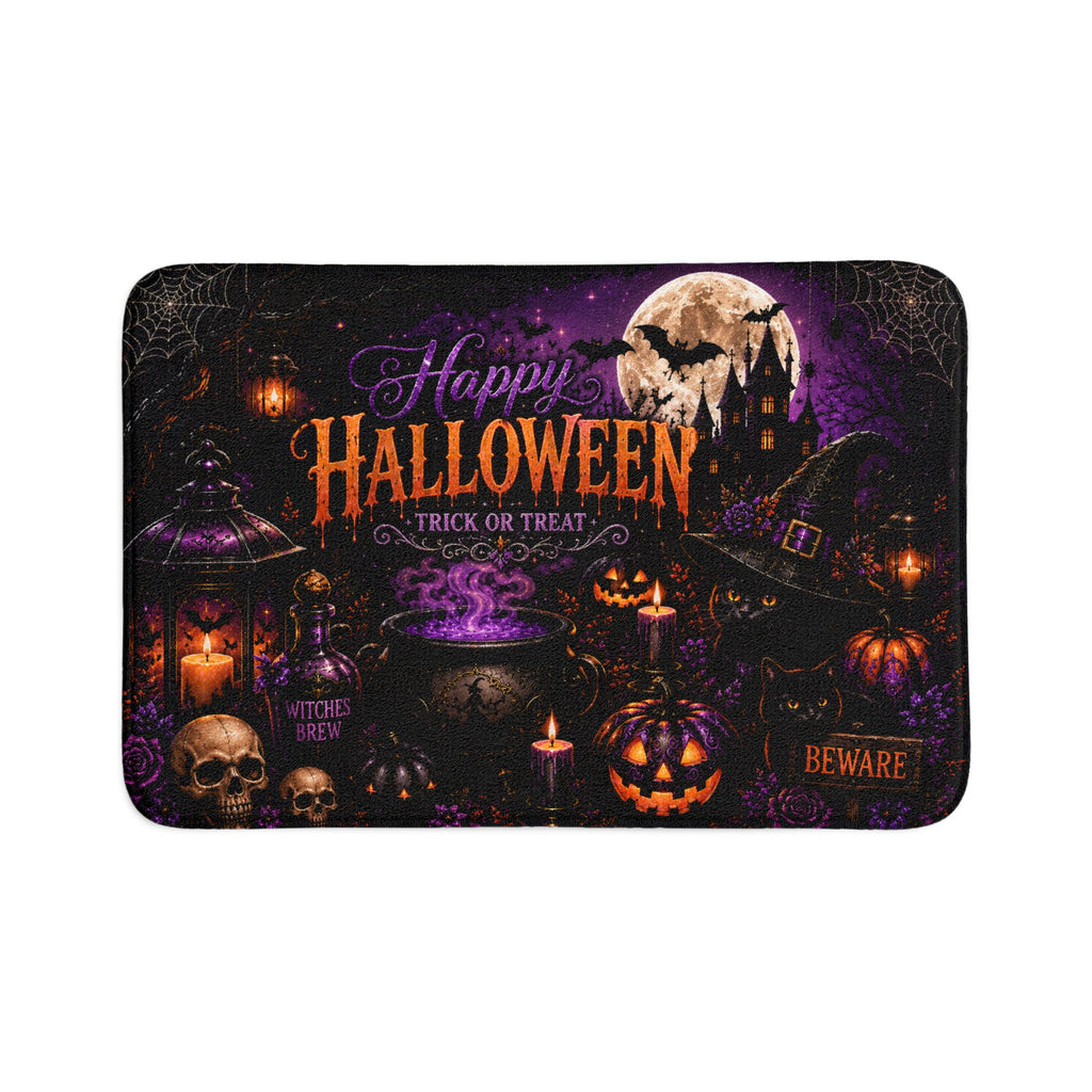 Halloween Trick or Treat 3-Piece Bathroom Set | Dark Gothic Halloween Bathroom Decor