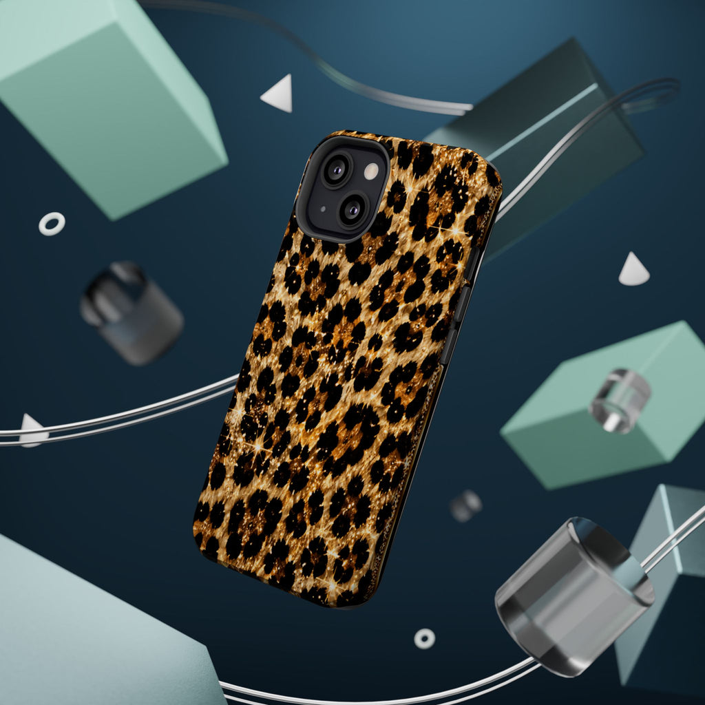 Leopard Print Magnetic Impact-Resistant Phone Case
